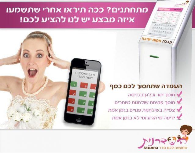 הסדרנית אישורי הגעה וסידורי הושבה